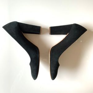 J. Crew Stella Black Suede Pumps/Heels